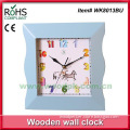 28cm Woodpecker kids quartz wooden hang clock wall clocks funny design